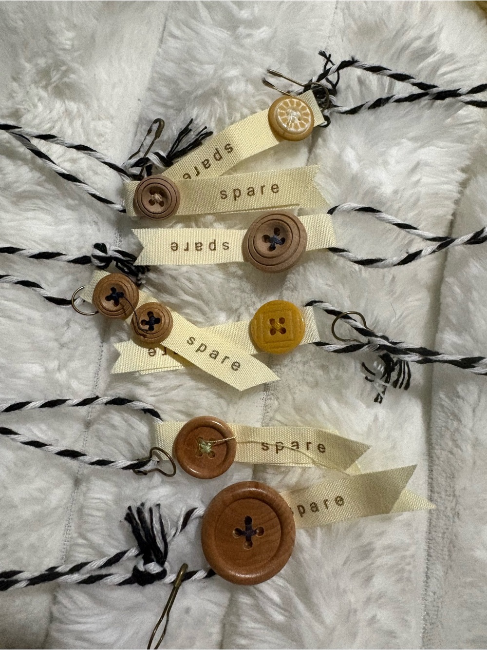 8 Matilda Jane Joanna Gaines Button- Neutral Wood Buttons